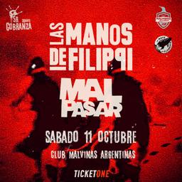 Las manos de Filippi y Mal Pasar